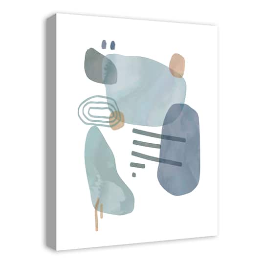 Abstract Cool Shapes 18" x 24" Canvas Wall Art